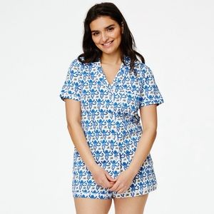 Roller Rabbit Blue Monkey Polo Pajama Set